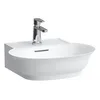 Image de Laufen The New Classic Lave-mains à poser, avec trop-plein, US. polie, 1 trou pour robinet, 500x450mm, H8168520001041, Couleur: blanc