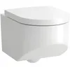 Image de Laufen The New Classic WC suspendu, rinçage profond, sans rebord, H8208514000001, Couleur: blanc