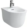 Image de Laufen The New Classic bidet mural, 1 trou pour robinet, avec trop-plein, fixation non apparente, H8308510003021, Couleur: Blanc