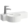 Image de Laufen VAL Lave-mains, 1 trou de robinetterie à gauche, avec trop-plein, 550x315mm, tablette à droite, H8152834001051, Couleur: blanc
