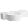 Image de Laufen VAL Lave-mains, sans trou pour robinetterie, avec trop-plein, 550x315mm, tablette à droite, H8152830001091, Couleur: blanc