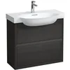 Image de LAUFEN The New Classic Meuble sous-lavabo, 2 tiroirs, 775x315x675mm, H4060420856281, Couleur: Chêne Noirci