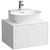 Image de Laufen The New Classic Sideboard, 1 tiroir, pour lave-mains à poser H816852, 575x455x345mm, H4060030856311, Couleur: Blanc brillant