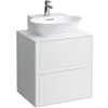 Image de Laufen The New Classic Sideboard, 2 tiroirs, 575x455x600mm,pour lave-mains à poser H816852, H4060040856311, Couleur: Blanc brillant