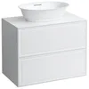 Image de LAUFEN The New Classic Sideboard, 2 tiroirs, 775x455x600mm, pour bac de Lavage H812852/3, H4060120856311, Couleur: Blanc Brillant