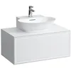 Image de Laufen The New Classic Sideboard, 1 tiroir, 775x455x345mm, pour lave-mains à poser H816852, H4060130856311, Couleur: Blanc brillant
