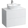 Image de Laufen The New Classic Sideboard, 2 tiroirs, 775x455x600mm, pour lave-mains à poser H816852, H4060140856311, Couleur: Blanc brillant