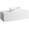 Image de LAUFEN The New Classic Sideboard, découpe au Centre, 1175x455x345mm, 1 tiroir, pour bac à Linge H812852/3, H4060210856311, Couleur: Blanc Brillant