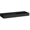 Image de Laufen Kartell lavabo, encastré, tablette à gauche, sans trou pour robinet, sans trop-plein, 1200x460mm, H8133330201121, Couleur: Noir brillant