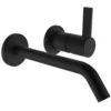 Image de Laufen Kartell Mitigeur monocommandé encastré 2 trous pour lavabo Simibox 2-point, bec fixe, saillie 175 mm, H3113360811201, Couleur: noir titane mat