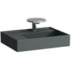 Image de Laufen Kartell lavabo à poser, tablette à gauche, 1 trou pour robinet, sans trop-plein, 600x460mm, H8183357581111, Couleur: graphite mat
