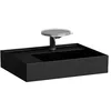Image de Laufen Kartell lavabo à poser, tablette à gauche, 1 trou pour robinet, sans trop-plein, 600x460mm, H8183357161111, Couleur: noir mat