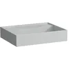 Image de Laufen Kartell lavabo à poser, tablette à gauche, sans trou pour robinet, sans trop-plein, 600x460mm, H8183357591121, Couleur: gris mat