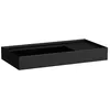 Image de Laufen Kartell lavabo à poser, tablette à droite, sans trou pour robinet, sans trop-plein, 900x460mm, H8183387161121, Couleur: noir mat