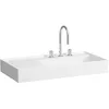 Image de Laufen Kartell lavabo à poser, tablette à gauche, 1 trou pour robinet, sans trop-plein, 900x460mm, H8183394001111, Couleur: blanc
