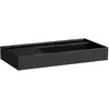 Image de Laufen Kartell lavabo à poser, tablette à gauche, sans trou pour robinet, sans trop-plein, 900x460mm, H8183390201121, Couleur: noir brillant