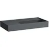 Image de Laufen Kartell lavabo à poser, tablette à gauche, sans trou pour robinet, sans trop-plein, 900x460mm, H8183397581121, Couleur: graphite mat