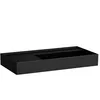 Image de Laufen Kartell lavabo à poser, tablette à gauche, sans trou pour robinet, sans trop-plein, 900x460mm, H8183397161121, Couleur: noir mat