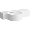 Image de Laufen VAL lave-mains, 1 trou de robinetterie à gauche, sans trop-plein, 550x315mm, tablette à droite, H8152830001131, Couleur: blanc