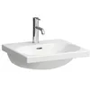 Image de Laufen Lua lavabo, 1 trou pour robinet, avec trop-plein, 500x460mm, à encastrer, H8100810001041, Couleur: Blanc