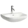 Image de Laufen Lua lavabo, 1 trou pour robinet, avec trop-plein, 550x460mm, H8110810001041, Couleur: Blanc