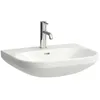 Image de Laufen Lua lavabo, 1 trou pour robinet, avec trop-plein, 600x460mm, H8110830001041, Couleur: Blanc