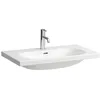 Image de Laufen Lua lavabo à poser, 1 trou pour robinet, avec trop-plein, 800x460mm, H8160874001041, Couleur: Blanc avec LCC