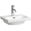 Image de Laufen Lua lave-mains, sans trou pour robinet, sans trop-plein, 450x350mm, H8150810001421, Couleur: blanc
