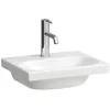 Image de Laufen Lua lave-mains, 1 trou pour robinet, sans trop-plein, 450x350mm, H8150810001561, Couleur: blanc