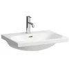 Image de Laufen Lua lavabo, sans trou pour robinet, avec trop-plein, 600x460mm, à encastrer, H8100830001091, Couleur: Blanc