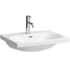 Image de Laufen Lua lavabo, sans trou pour robinet, sans trop-plein, 600x460mm, H8100830001421, Couleur: Blanc