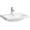 Image de Laufen Lua lavabo à poser, sans trou pour robinet, sans trop-plein, 650x460mm, H8160840001421, Couleur: Blanc