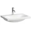 Image de Laufen Lua lavabo à poser, 1 trou pour robinet, sans trop-plein, 650x460mm, H8160840001561, Couleur: Blanc