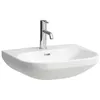 Image de Laufen Lua lavabo, sans trou pour robinet, avec trop-plein, 550x460mm, H8110810001091, Couleur: Blanc