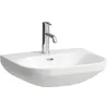 Image de Laufen Lua lavabo, sans trou pour robinet, sans trop-plein, 550x460mm, H8110810001421, Couleur: Blanc