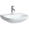 Image de Laufen Lua lavabo, 1 trou pour robinet, sans trop-plein, 550x460mm, H8110810001561, Couleur: Blanc