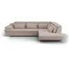 Image de Canapé d'angle convertible 4 places INFINITY coloris taupe