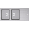 Image de Evier 2 bacs + 1 égouttoir platinum TITAN
