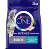 Image de PURINA ONE Bifensis - Croquettes Chat Adulte Poisson de Mer - 4 x 3 kg | Croquettes Chat Adulte Saveur Poisson de Mer - Renforce les défenses naturelles et système urinaire - Santé Chat