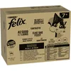 Image de Felix Nourriture pour Chat Senior Humide en gelée, mélange de variétés, Lot de 120 (120 x 85 g) boeuf, Saumon, Poulet, Thon