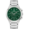 Image de Bulova Curv 96A297 Bracelet chronographe en Acier Inoxydable pour Homme Argenté Diamètre 44 cm