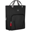 Image de WENGER Motion Vertical Tote Sac et sac à dos pour portable, Notebook jusqu’à 15,6’’, Poche tablette, Fourre-tout, 18 l, Bureau Affaires Fac, Noir, 612541