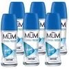 Image de Mum Brisa Fresh Lot de 6 déodorants à bille pour homme et femme Protection plus 48 heures Plus Anti-transpirant Végétalien Bouteille en verre durable Sans alcool Parfum brise fraîche 50 ml