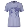 Image de Scott Trail Flow Zip Maillot de cyclisme court pour femme Bleu Moon 2023