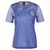 Image de Scott Trail Vertic DH Maillot de cyclisme court pour femme Bleu Dream 2023