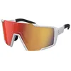 Image de SCOTT Unisex Sonnenbrille Shield Compact, Weiß Matt - Rot Chrom, 289235