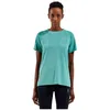 Image de Odlo Essential Seamless Maillot de Course Femmes Turquoise - Aqua Haze Melange L