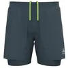 Image de Odlo Men Zeroweight 5Inch 2In1 Short Vêtements De Course Running Shorts Dark Slate - Dark Grey S