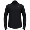 Image de Odlo Hommes Zeroweight Warm Mid Layer 1/2 Zip Vêtements De Course Maillot De Course Black - Noir XXL