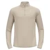 Image de Odlo Hommes Zeroweight Warm Mid Layer 1/2 Zip Vêtements De Course Maillot De Course Silver Cloud - Argent L